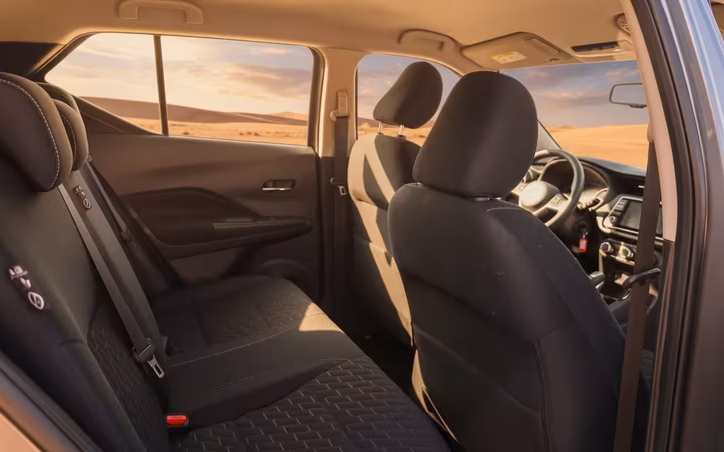 Nissan Kicks 2022 interior view showing trim – rental in Dubai