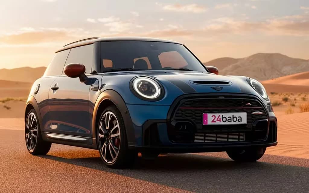 Mini Cooper 2024 Blue cover image – rental in Dubai