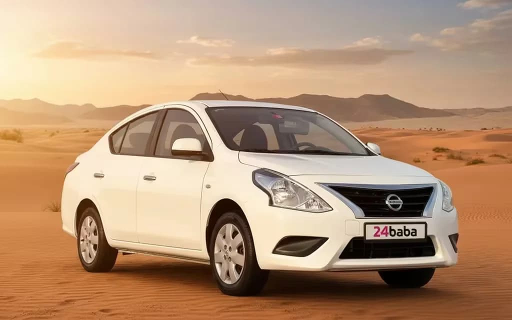 Nissan Sunny 2024 White cover image – rental in Dubai