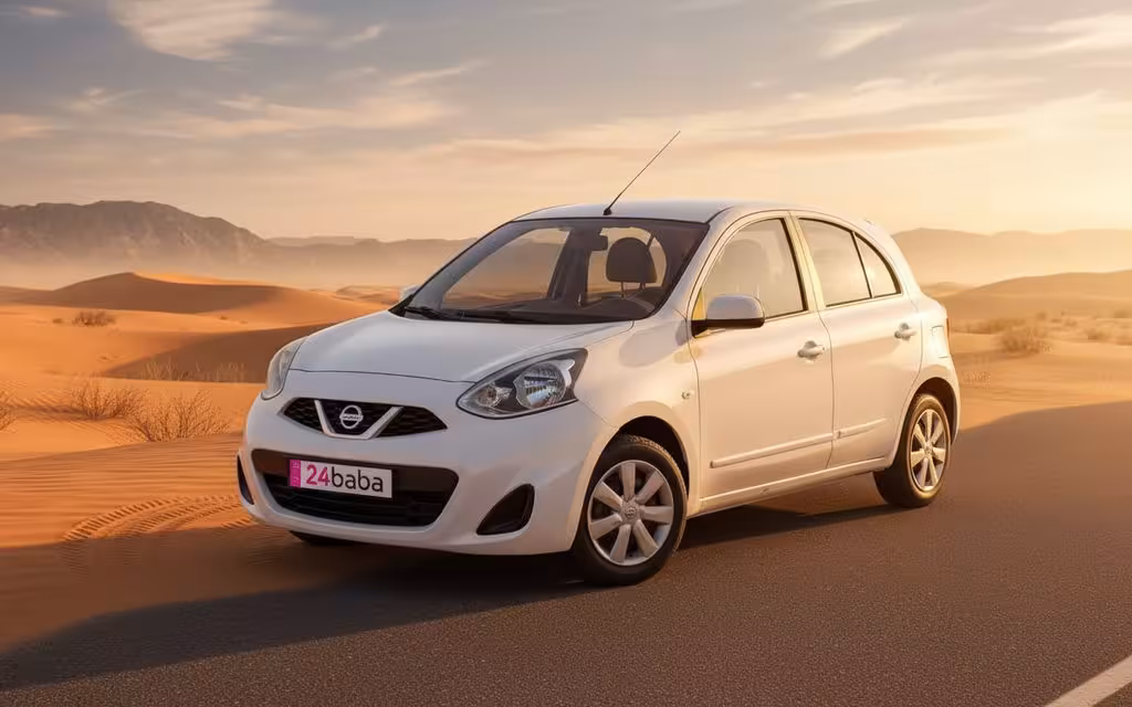Nissan Micra 2020 White cover image – rental in Dubai