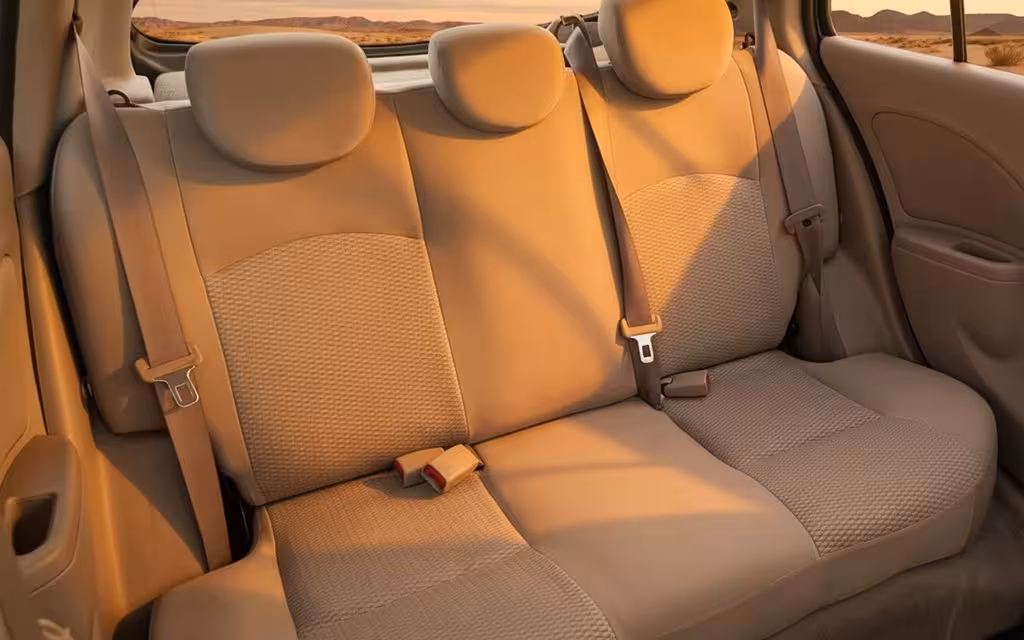 Nissan Micra 2020 leather seats and cabin – rental in Dubai