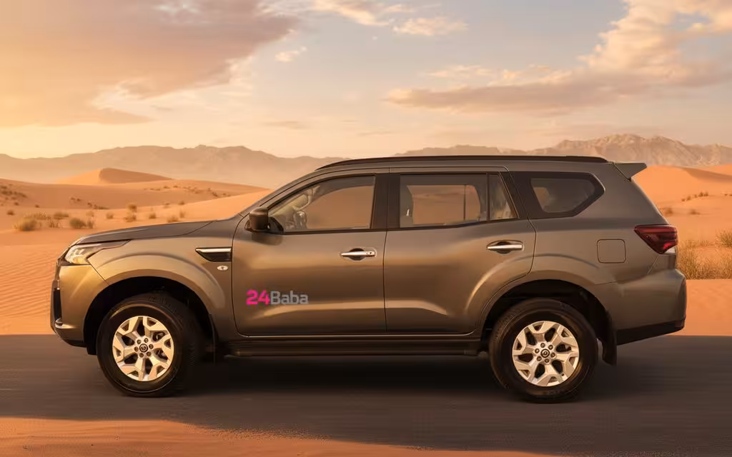 Nissan X Terra 2024 Grey side profile – rental in Dubai