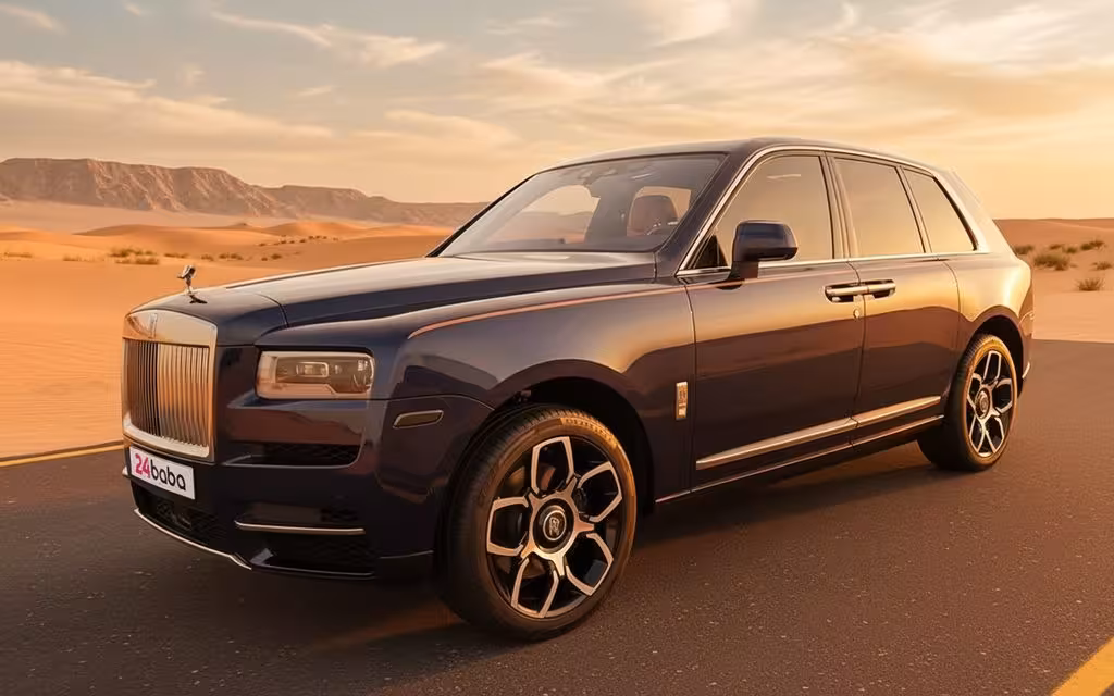 RollsRoyce Cullinan 2023 Blue cover image – rental in Dubai