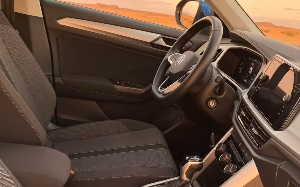 Volkswagen T Roc 2023 interior view showing trim – rental in Dubai