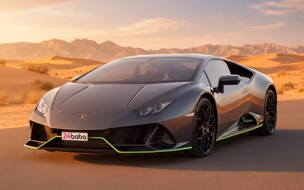 Lamborghini Huracan 2020 Grey cover image – rental in Dubai