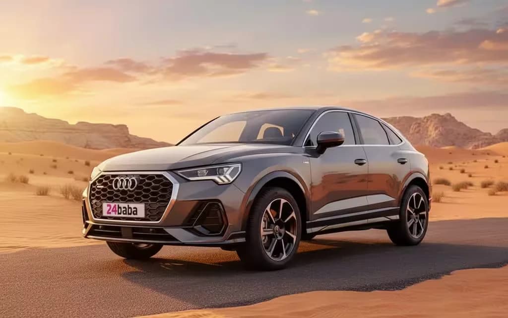 Audi Q3 2022 Grey cover image – rental in Dubai