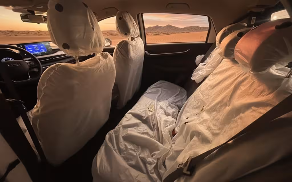 Geely Gx3 2026 leather seats and cabin – rental in Dubai