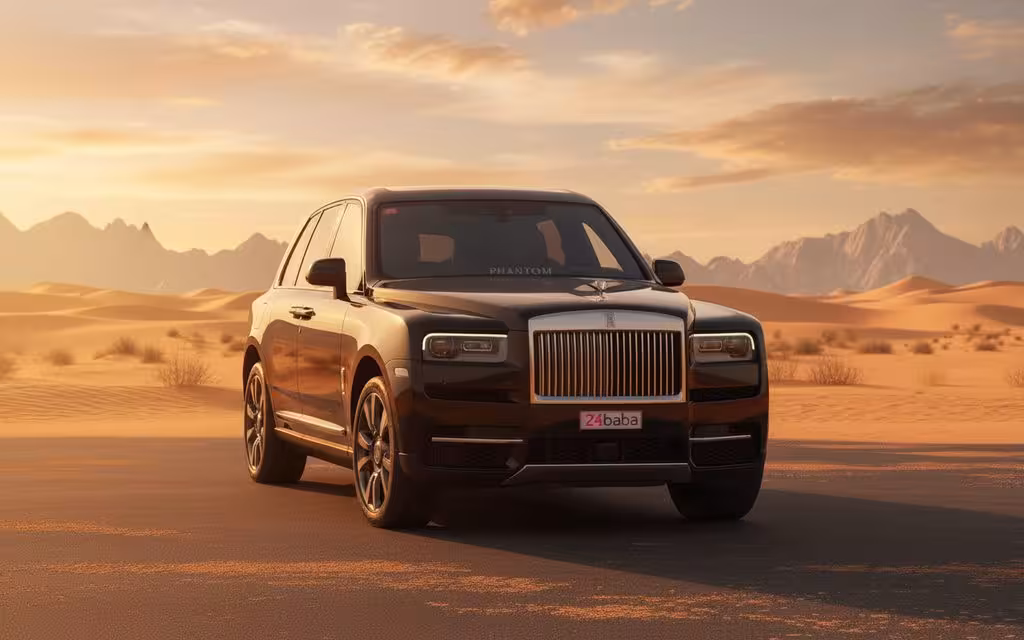 RollsRoyce Cullinan 2023 Black cover image – rental in Dubai