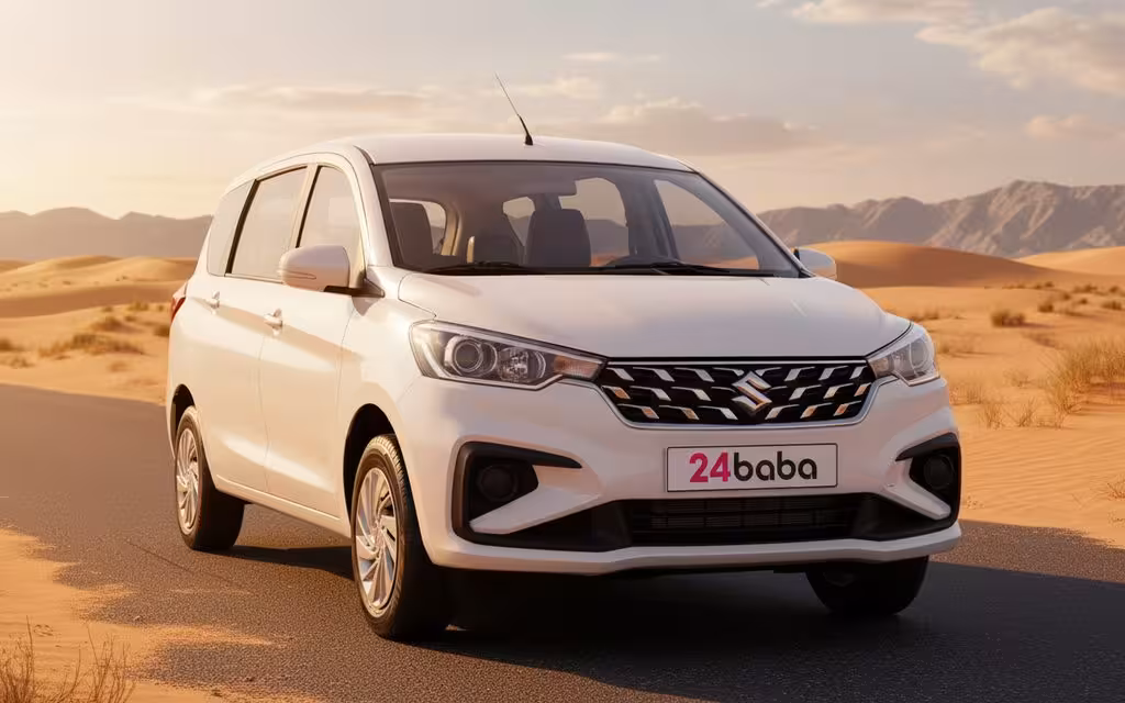 Suzuki Ertiga 2023 White cover image – rental in Dubai