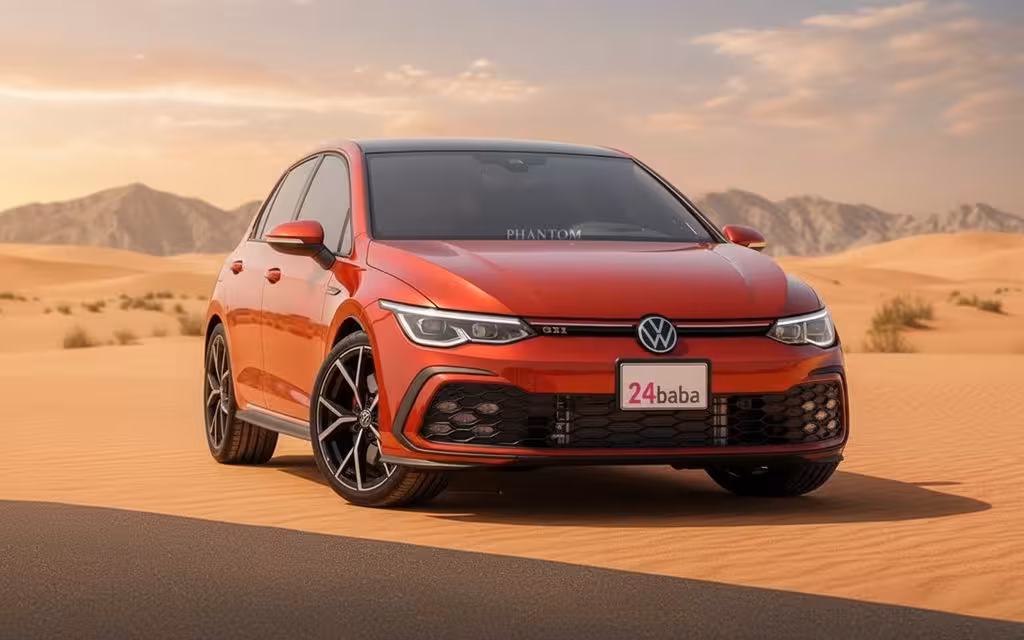 Volkswagen Golf 2023 Red cover image – rental in Dubai