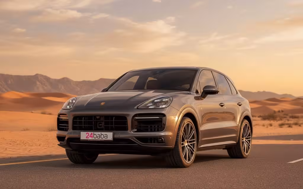 Porsche Cayenne 2023 Grey cover image – rental in Dubai