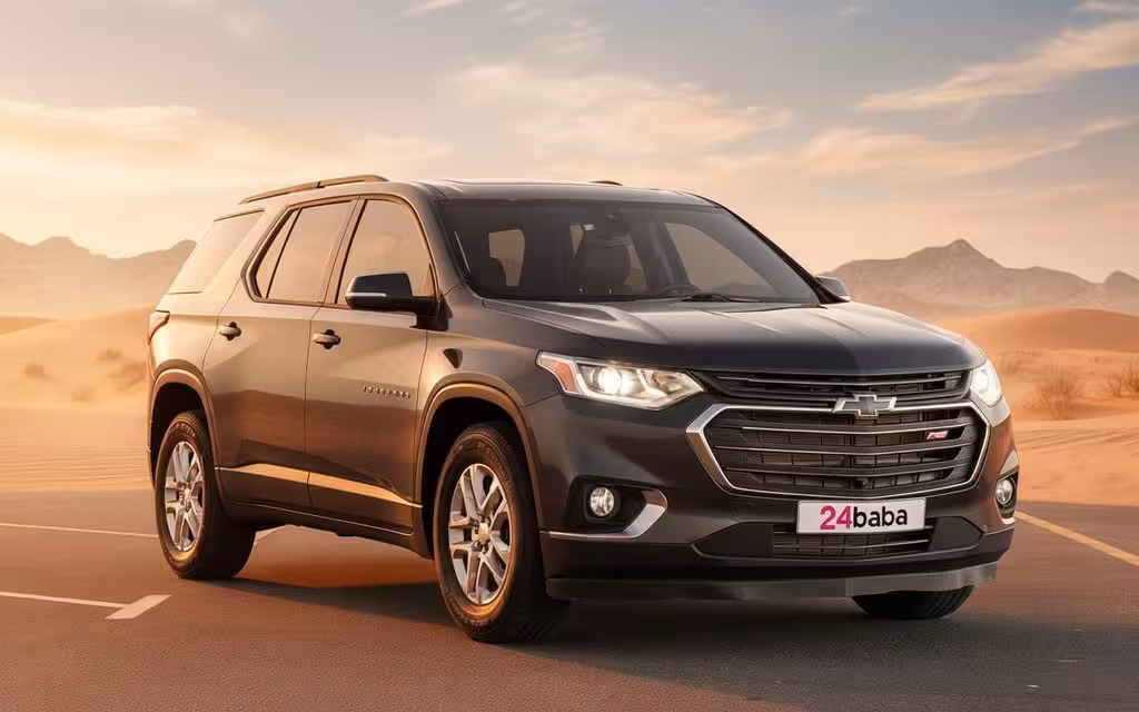 Chevrolet Traverse 2021 Grey cover image – rental in Dubai