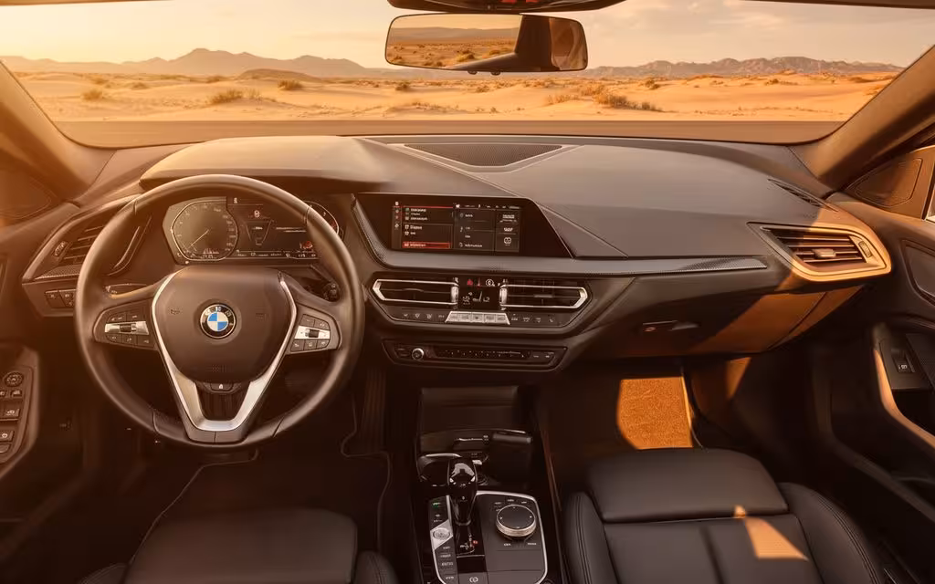 Bmw 228 2021 dashboard and infotainment – rental in Dubai