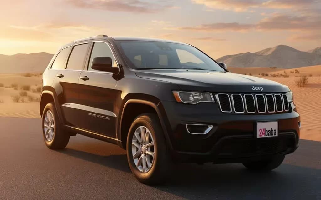 Jeep GrandCherokee 2021 Black cover image – rental in Dubai