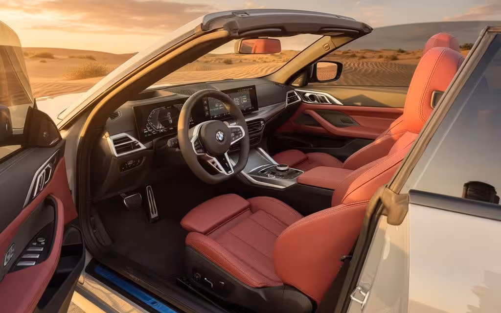 Bmw 420 2025 interior view showing trim – rental in Dubai