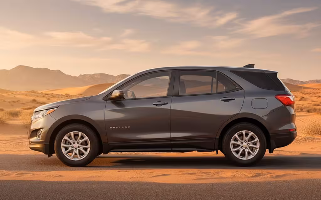 Chevrolet Equinox 2020 Grey side profile – rental in Dubai