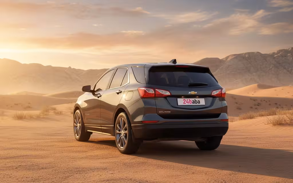 Chevrolet Equinox 2020 Grey rear view showing taillights – rental in Dubai
