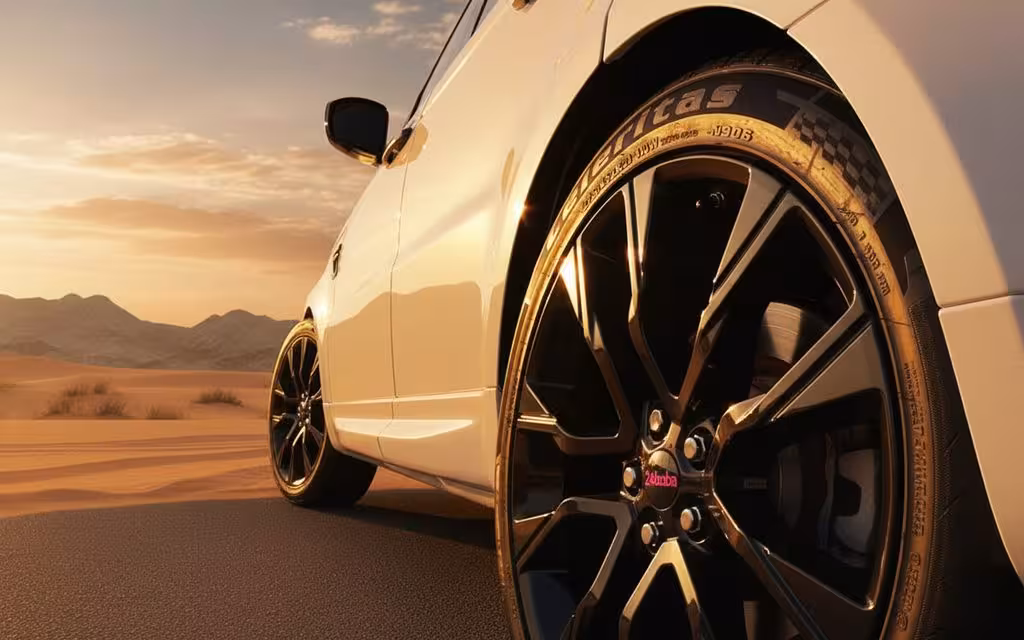 LandRover RangeRoverSport 2020 alloy wheel close up – rental in Dubai