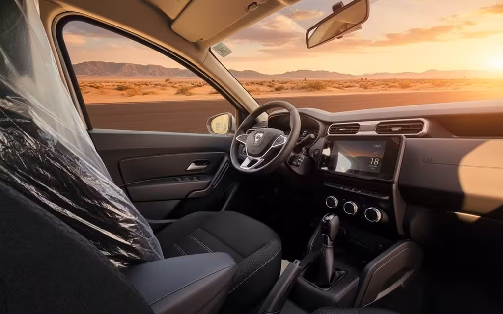 Renault Duster 2025 interior view showing trim – rental in Dubai