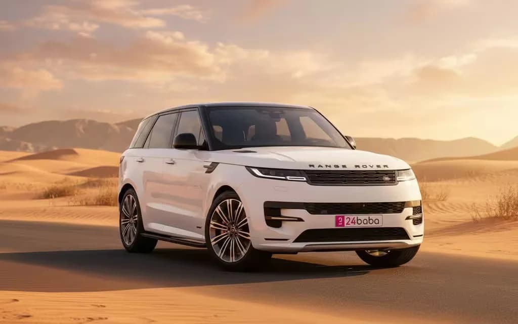 LandRover RangeRoverSport 2023 White cover image – rental in Dubai