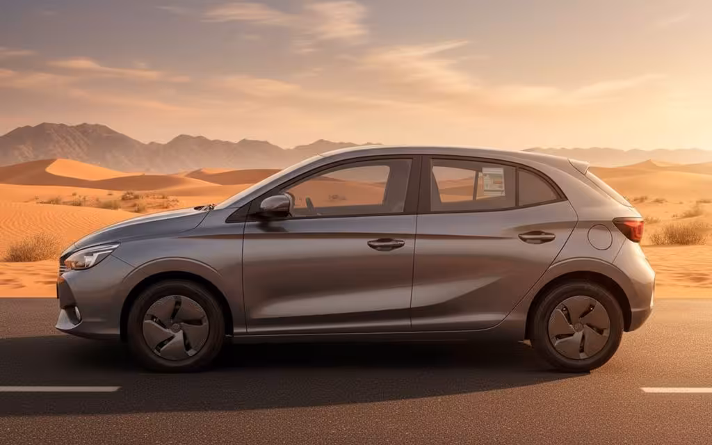 Mg 3 2025 Grey side profile – rental in Dubai