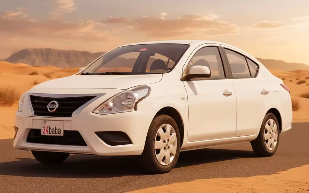 Nissan Sunny 2024 White cover image – rental in Dubai