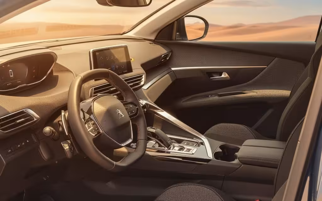 Peugeot 3008 2023 interior view showing trim – rental in Dubai