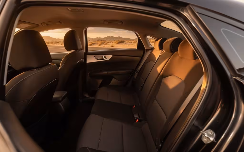 Kia Forte 2024 leather seats and cabin – rental in Dubai