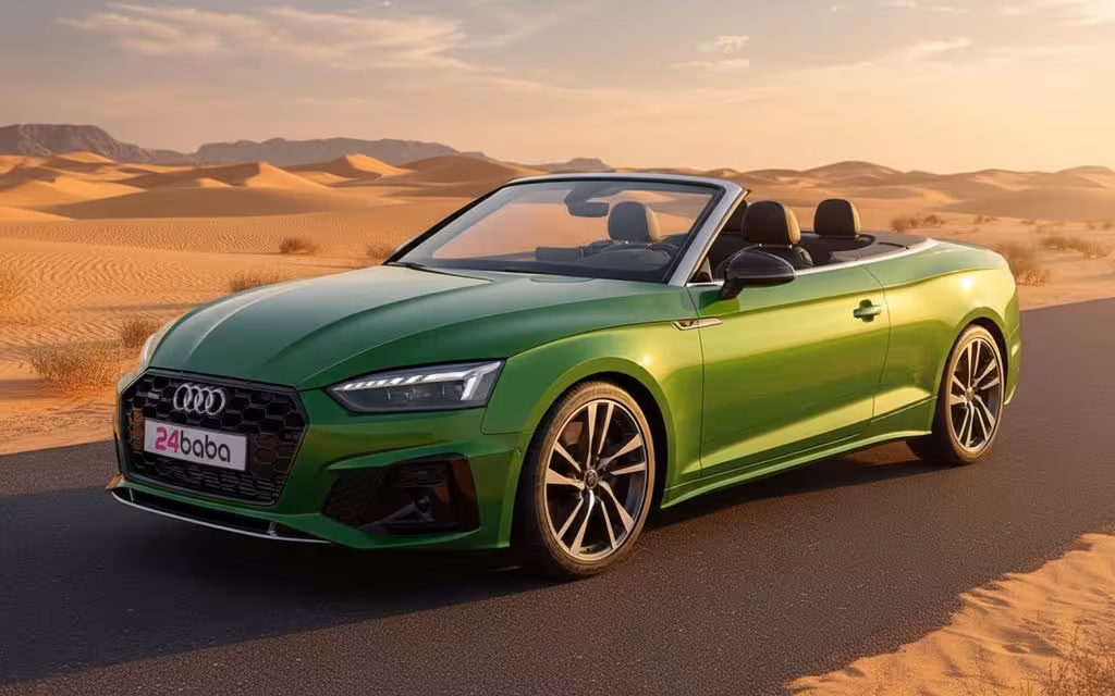 Audi S5 2022 Green cover image – rental in Dubai