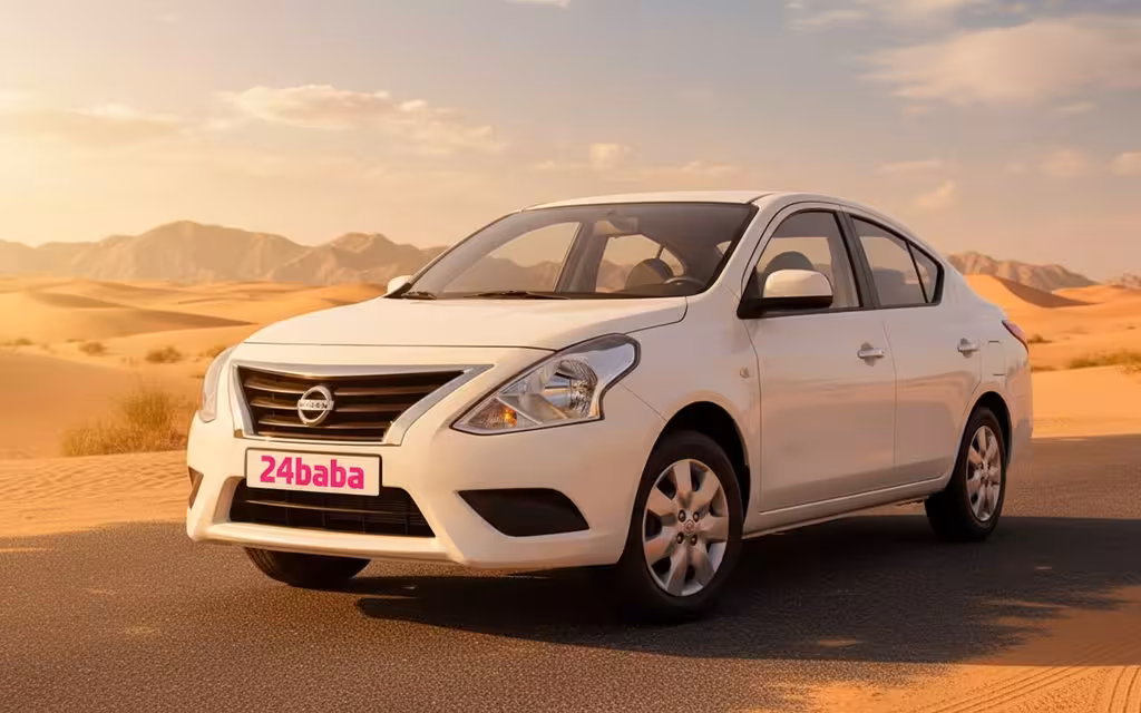 Nissan Sunny 2024 White cover image – rental in Dubai