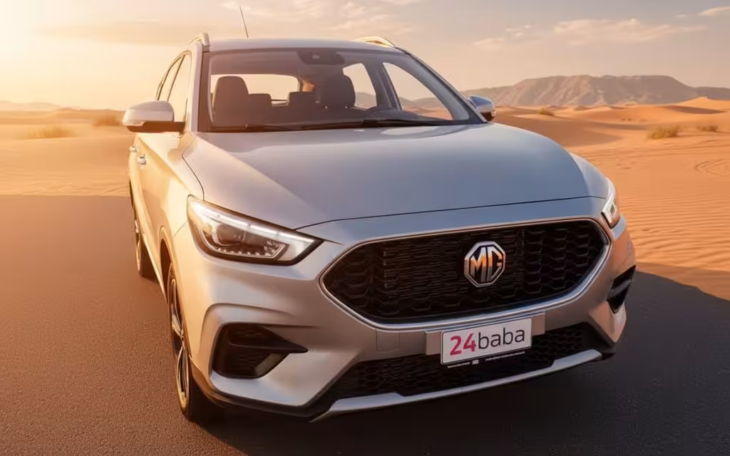 Mg Zs 2024 Silver cover image – rental in Dubai