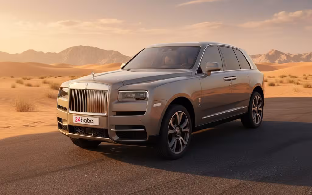 RollsRoyce Cullinan 2021 Silver cover image – rental in Dubai
