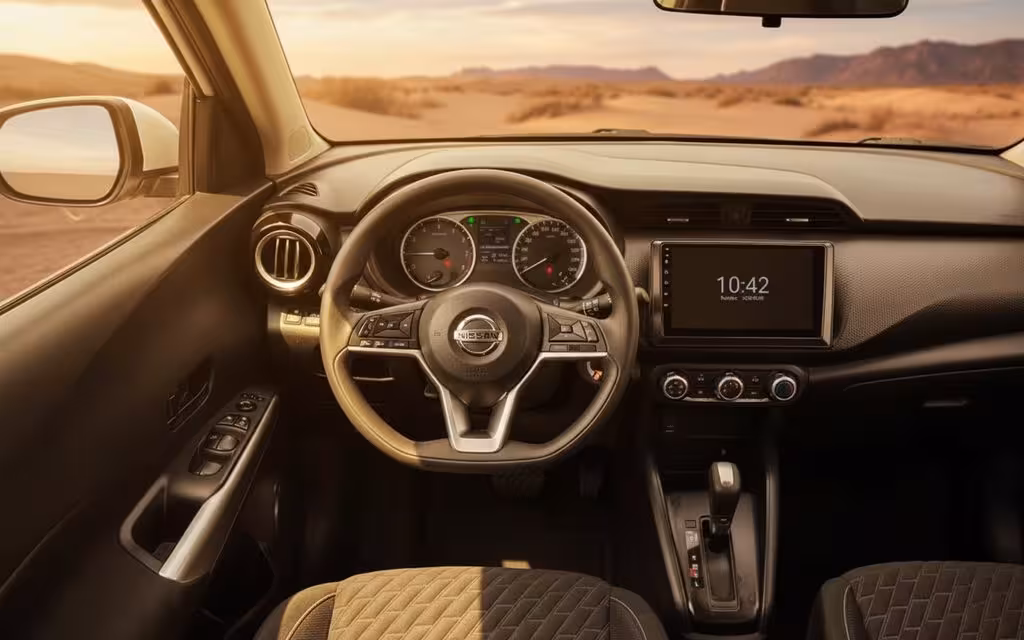 Nissan Kicks 2021 interior view showing trim – rental in Dubai