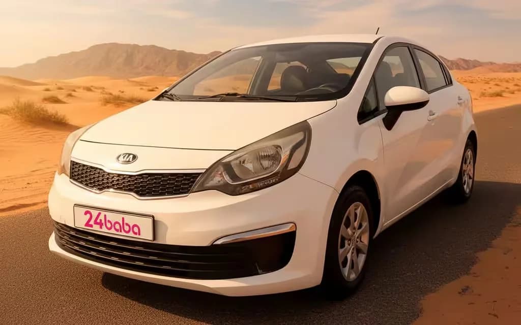 Kia Rio 2025 White cover image – rental in Dubai