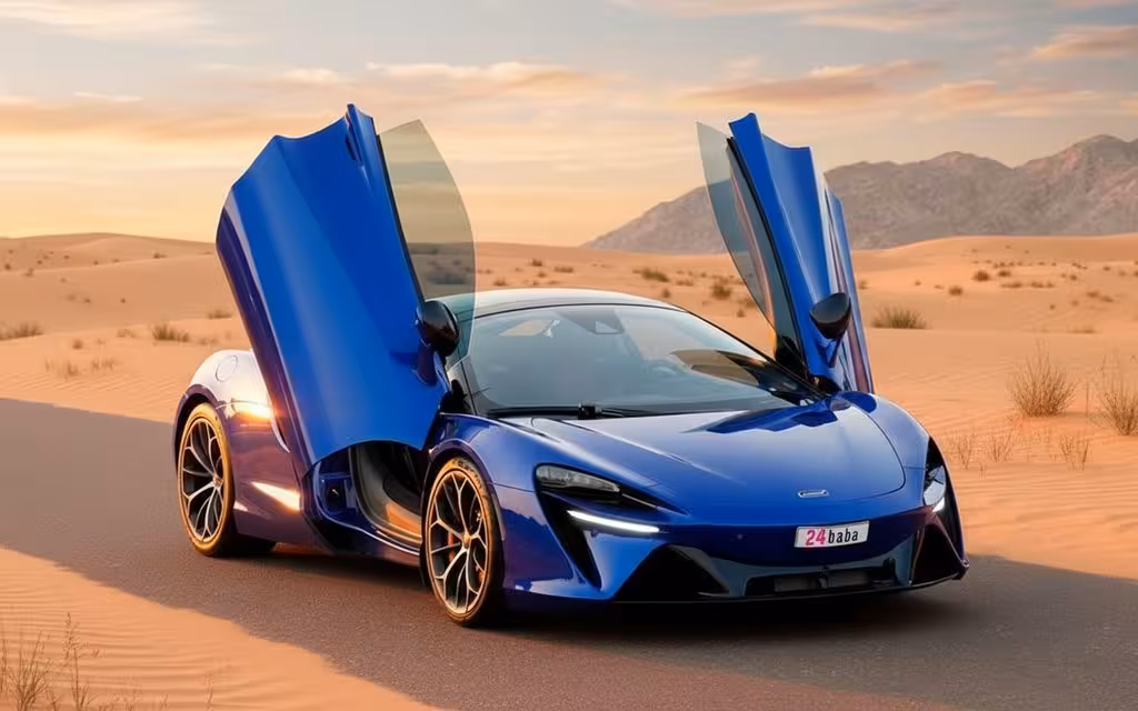 Mclaren Artura 2025 Blue cover image – rental in Dubai