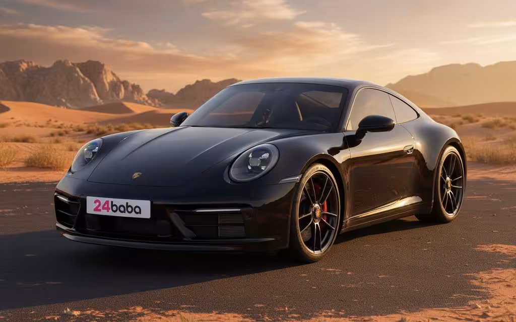 Porsche 911 2024 Black cover image – rental in Dubai