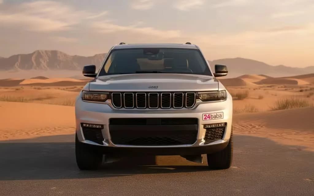 Jeep GrandCherokee 2023 Silver cover image – rental in Dubai
