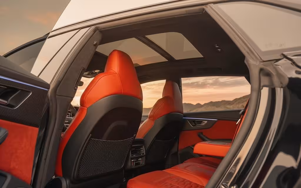 Audi RsQ8 2021 interior view showing trim – rental in Dubai