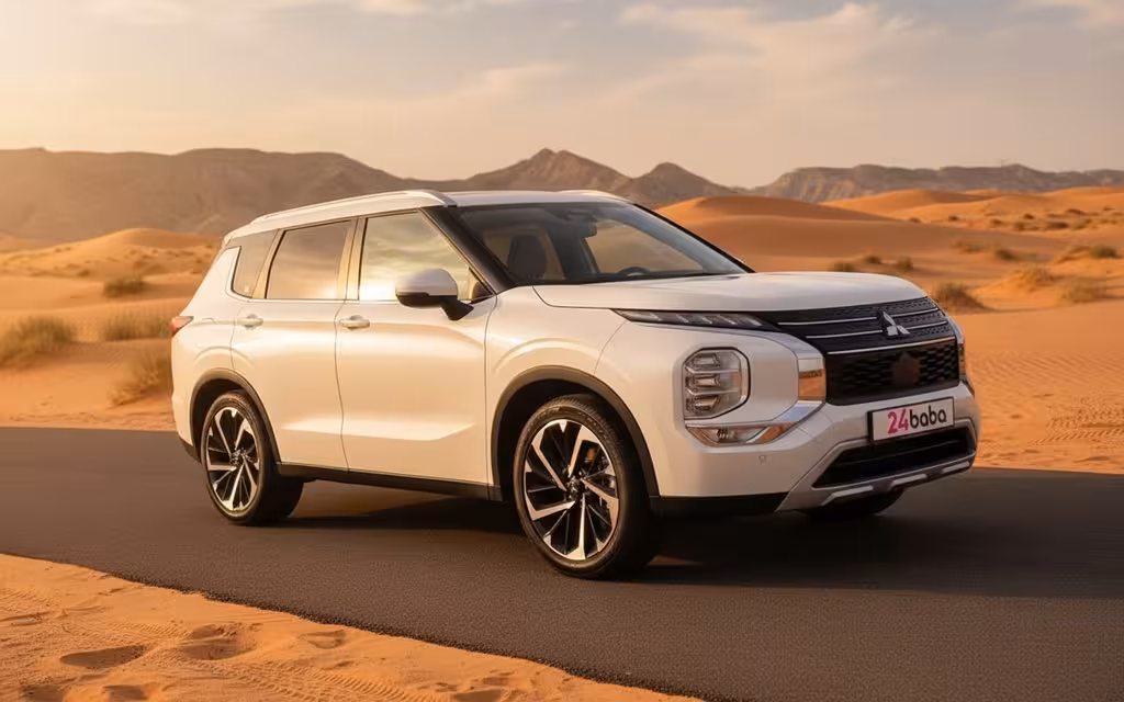 Mitsubishi Outlander 2024 White cover image – rental in Dubai