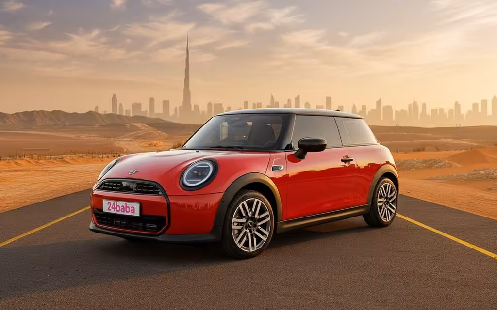 Mini Cooper 2025 Red cover image – rental in Dubai Mini Cooper 2025 Red cover image – rental in Dubai