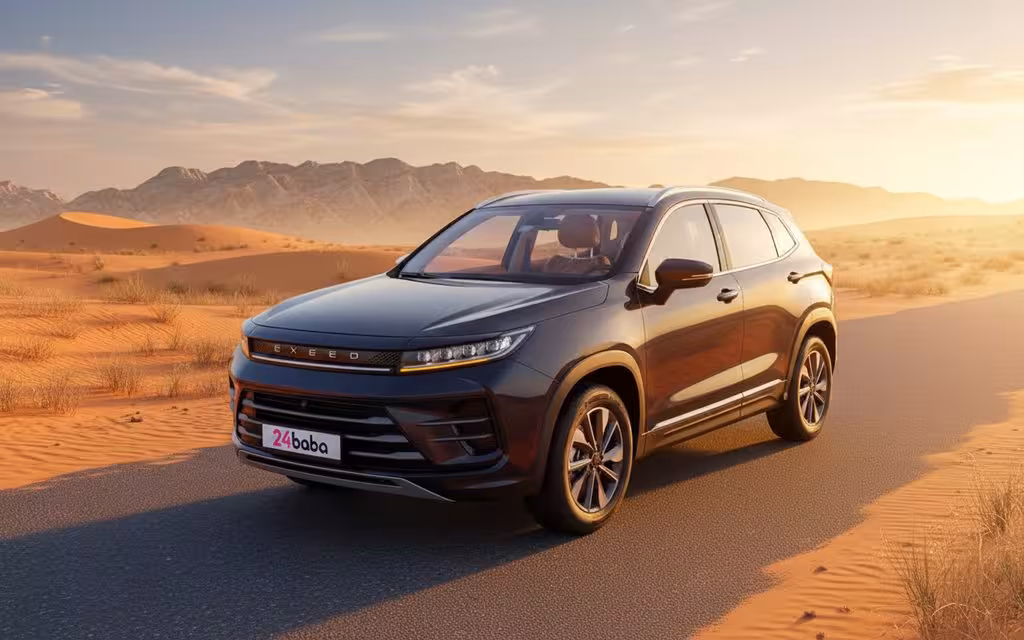 Exeed Lx 2024 Dark Gray cover image – rental in Dubai