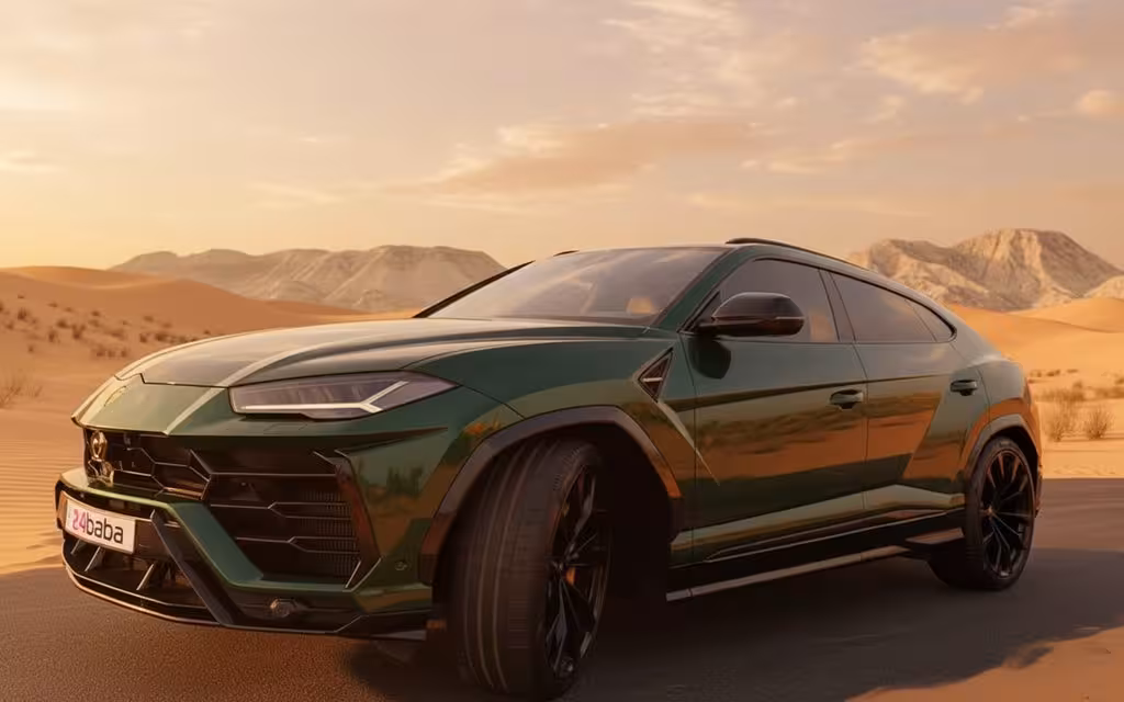 Lamborghini Urus 2022 Green cover image – rental in Dubai
