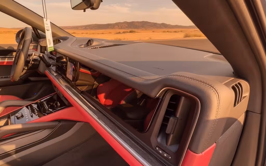 Porsche Cayenne 2024 dashboard and infotainment – rental in Dubai