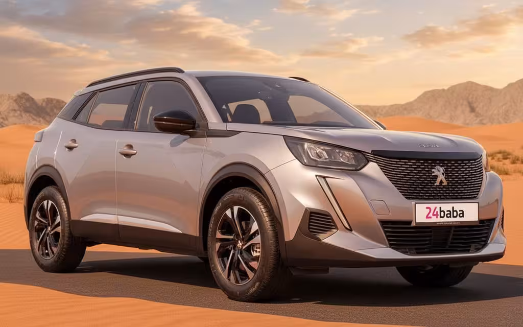 Peugeot 2008 2023 Grey cover image – rental in Dubai
