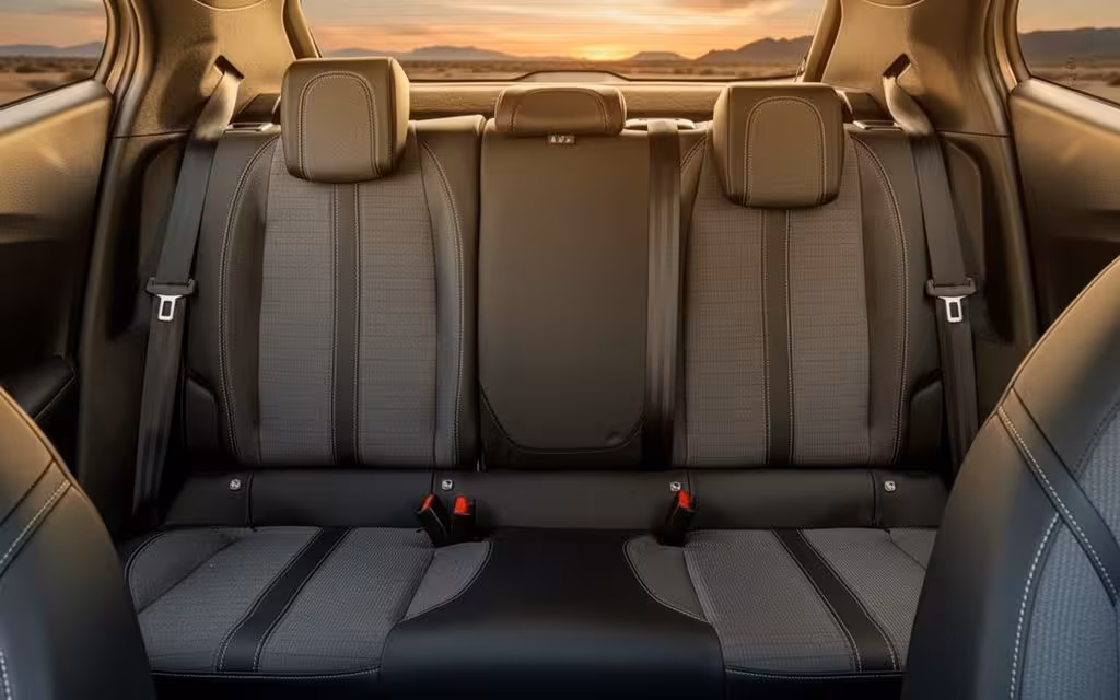 Peugeot 2008 2023 leather seats and cabin – rental in Dubai