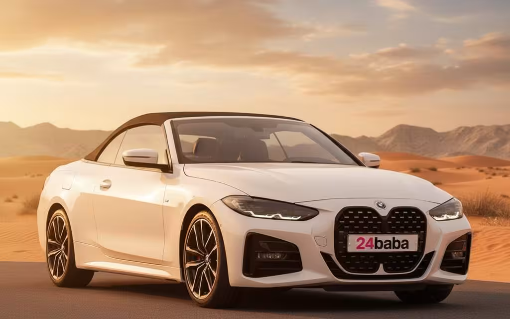 Bmw 420 2023 White cover image – rental in Dubai