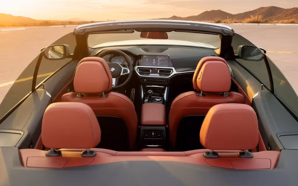 Bmw 420 2023 interior view showing trim – rental in Dubai