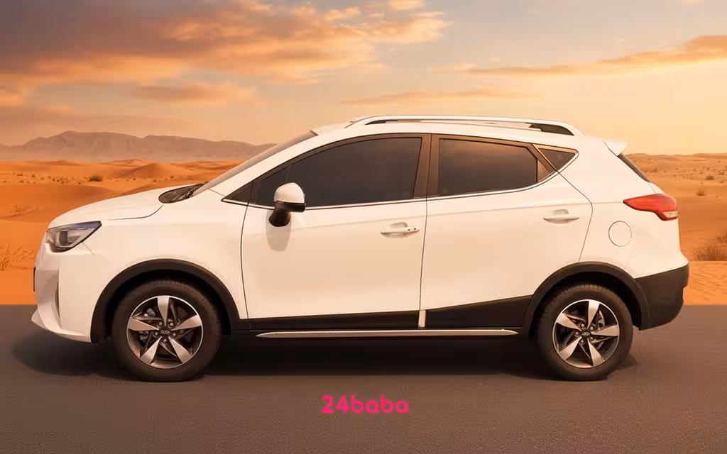 Jac S3 2024 White side profile – rental in Dubai