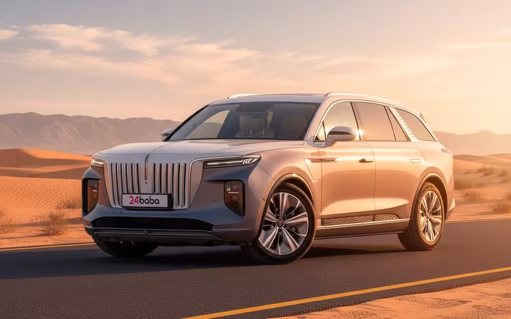 Hongqi E Hs9 2023 Grey cover image – rental in Dubai