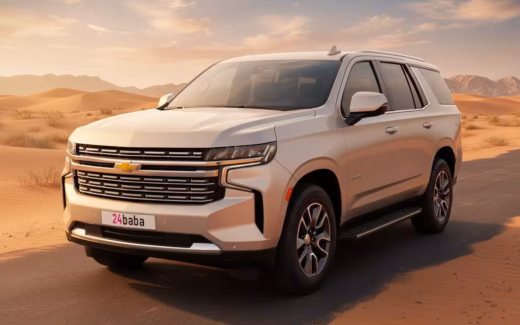 Chevrolet Tahoe 2021 Grey cover image – rental in Dubai